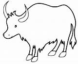 Ox Oxen sketch template