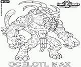 Ocelotl Max Invizimals Pintar Ombra Colorearjunior Lod Guerreros Kleurplaten sketch template