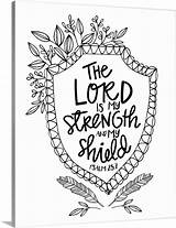 Shield Handlettered Fathers Greatbigcanvas Psalm sketch template