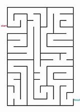 Easy Kids Rectangle Maze Mazes Printable Coloring Print Marble Gym Games Activities Mazestoprint Activity Worksheets Puzzles Children Homeschooling Board Crafts sketch template