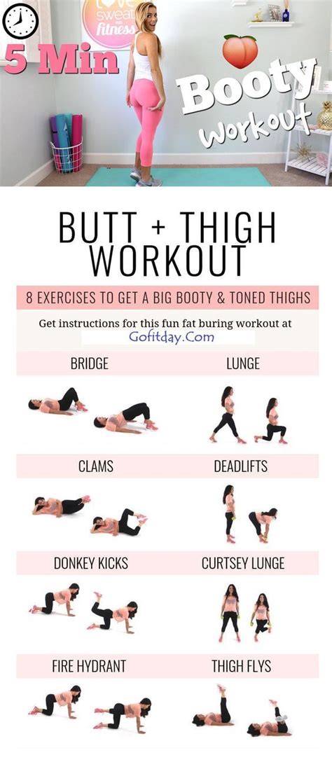 Butt Tightening Exercises Butt Workout Challenge Hips Workout