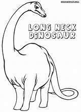 Neck Long Coloring Pages Dinosaurs Dinosaur Getdrawings Drawing sketch template
