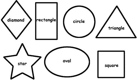 basic printable shapes templates geometric shapes clipart  clipart