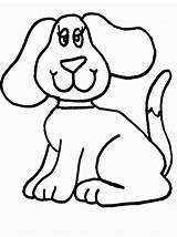 Coloring Pages Dog Small Kids Printable Animal Dogs Big Ears Fat Colouring Sheets Print Templates Girls Template Paint Glass Books sketch template