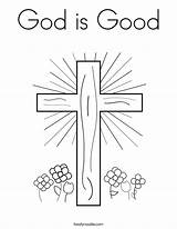 Coloring God Good Pages Friday Faithful Cross Printable Print Twistynoodle Kids Color Bible Christian Easter Flowers Jesus Noodle Adults Twisty sketch template