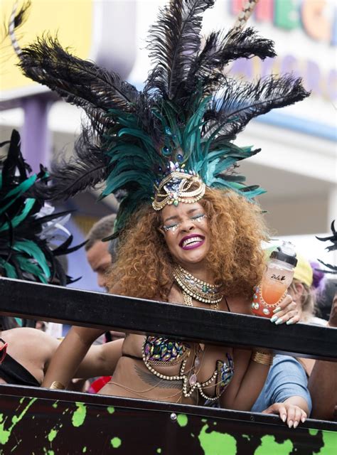 Rihanna Carnival Festival Barbados August 2015 Popsugar Celebrity Photo 1