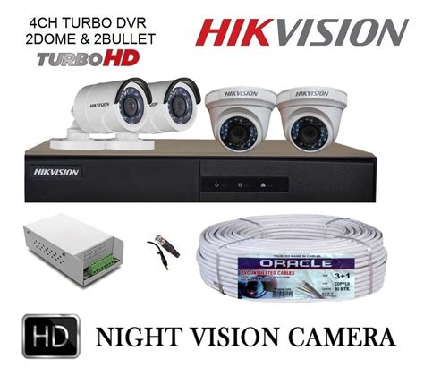 hikvision full hd mp  cctv camera chfull hd dvr kit  accessories buy