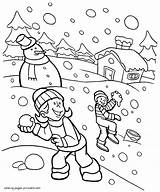 Winter Coloring Pages Fun Sheet Printable Seasons Print Find sketch template