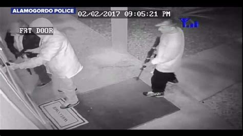 Caught On Camera 3 Suspects 1 With Rifle Try To Break Into Home