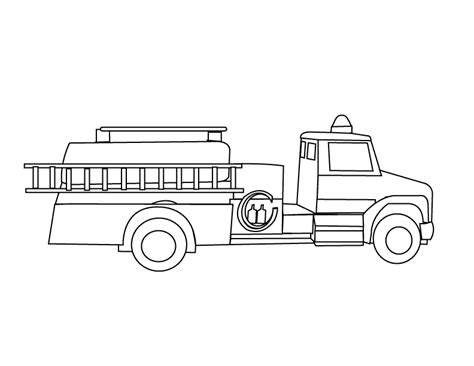 coloring pages fire engine