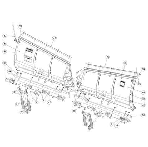 buyers snowdogg discontinued model vxf moldboard diagram  itepartscom