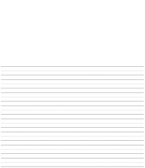 printable primary paper template  printable lined paper