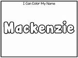 Mackenzie Name Tracing Preschool Editable Prep Ha Kdg Non Activities sketch template