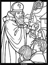 Coloring Pages Saints Glass Stained Catholic Dover Publications Christmas Book Visit Religious sketch template