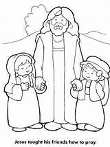 Jesus Loves Friends Pray Taught Mewarnai Ayam Colorluna Colouring Criancas Teaches Anaknya sketch template