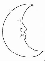Maan Halbmond Mond Lua Kleurplaten Schlafend Sonne Sterne Malvorlage Ausmalbild Pintar Animaatjes Animate Simili Categorie sketch template