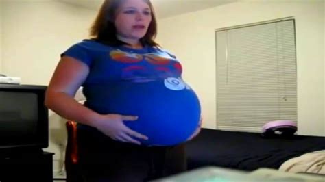 pregnant belly with a very great and youtube