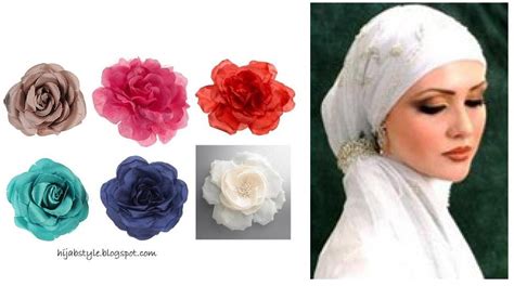 hijab accessory flower pins