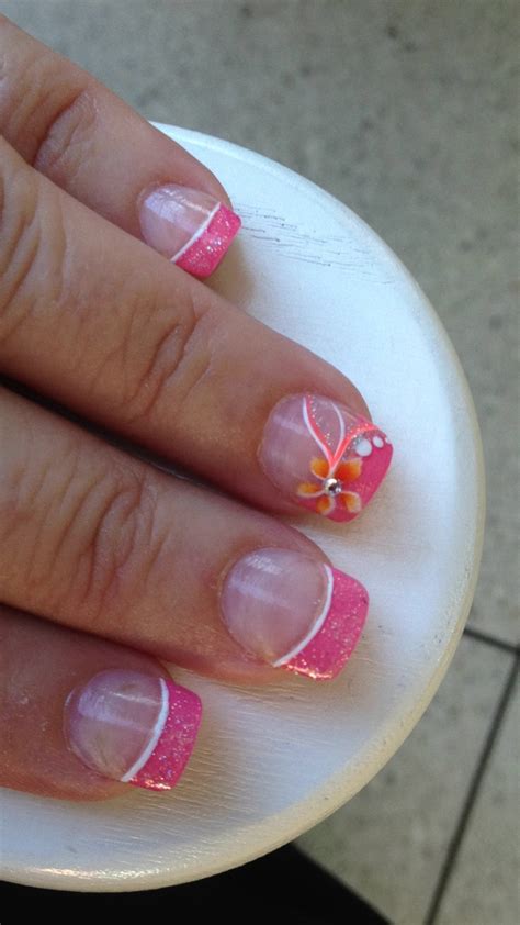 honeymoon nails pink nail art nails pink nails