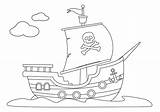 Barco Pirata Piratas sketch template