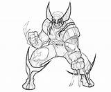 Wolverine Marvel Capcom Vs Coloring Pages Color Printable Popular sketch template