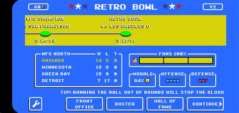 retro bowl record  cc   season rretrobowl