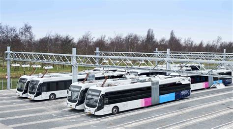 europes largest electric bus fleet operates  schiphol aviation benefits  borders