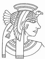 Cleopatra Egypt Coloring Historie Pages Para Colorear Umění Ancient Kleurplaat sketch template