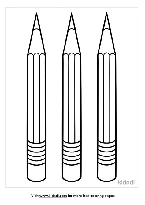 printable pencil coloring pages