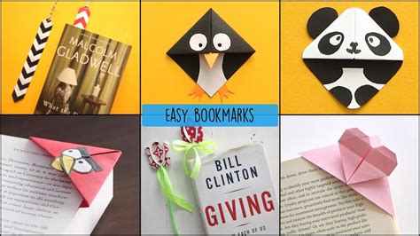6 easy diy bookmarks bookmarks with paper paper craft crafts insight