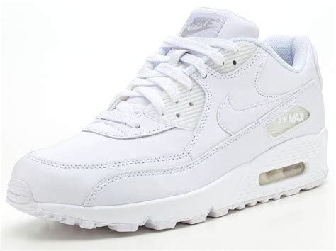 Nike Air Max 90 Leather White Trainers 302519 113