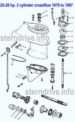 evinrude johnson outboard parts drawings