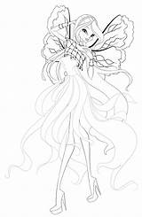 Winx Dreamix Coloring Pages Flora Club Official sketch template