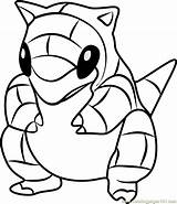 Sandshrew Coloring Pokemon Butterfree Pages Go Getcolorings Color Getdrawings sketch template