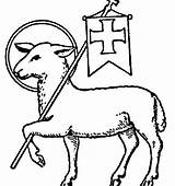 Lamb Paschal God Clipart Symbol Candle Drawing Symbols Clip Catholic Jesus Easter Christ Christian Also Christians Who Behold Cliparts Sheep sketch template