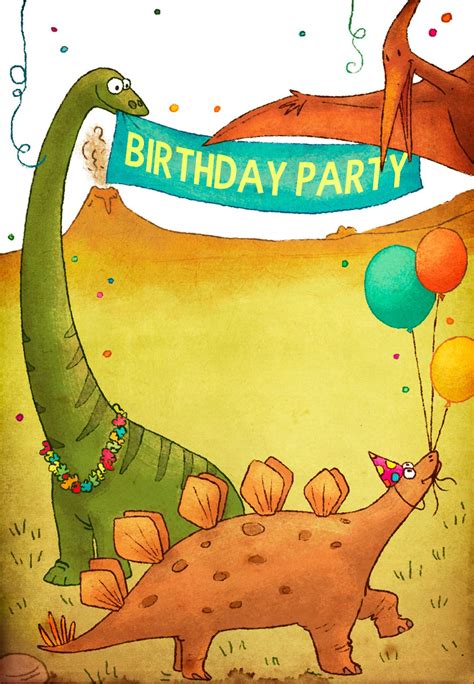 dinosaur printable birthday cards printbirthdaycards  dinosaur