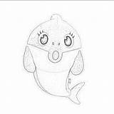 Shark Baby Coloring Pages Song Pinkfong Doll Popular Holiday sketch template
