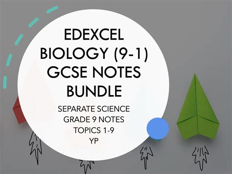 edexcel biology   gcse topics   notes bundle yp teaching resources