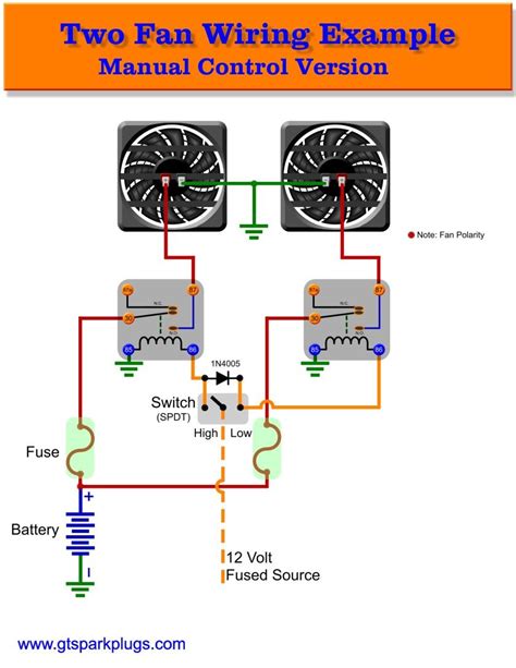 dual electric fan wiring