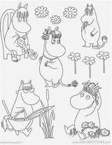 Moomin Maiden Kirjonta Sublimestitching sketch template