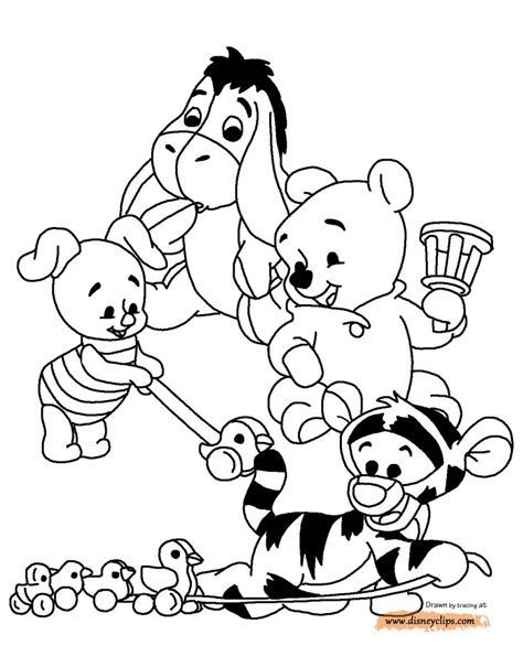 baby pooh printable coloring pages disney coloring book disney