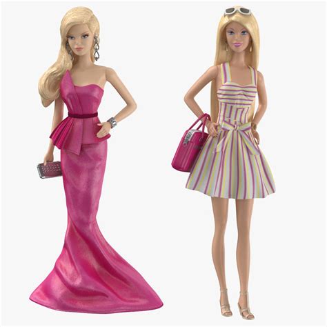 3d Barbie Dolls 02 Model Turbosquid 1191249