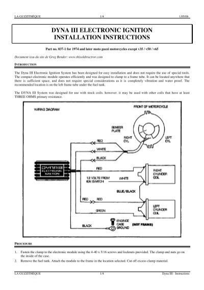 dyna  ignition wiring diagram wiring digital  schematic