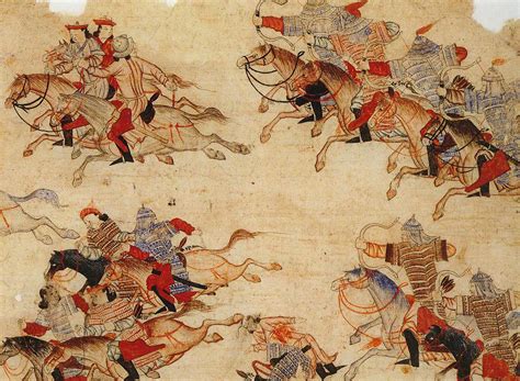 mongol warriors  battle illustration world history encyclopedia