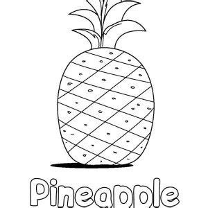 pineapple learn  word pineapple coloring page learn  word