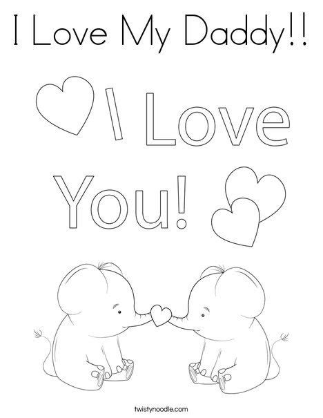 love  daddy coloring page twisty noodle love coloring pages