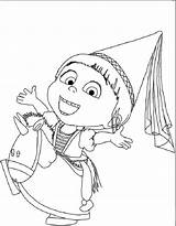 Agnes Despicable Villano Colouring Printable 塗り絵 ミニオン Gemt Fra アグネス sketch template