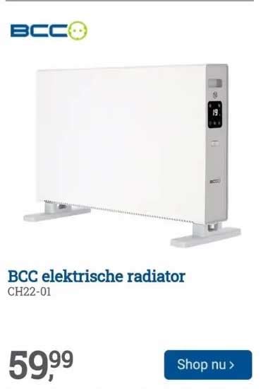 bcc elektrische radiator ch  aanbieding bij bcc