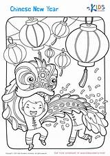 Coloring Pages Kids Year Worksheets Printable Chinese Colouring Preschool Drawing Kindergarten Children Kid Cute Choose Board Hornbill Great sketch template