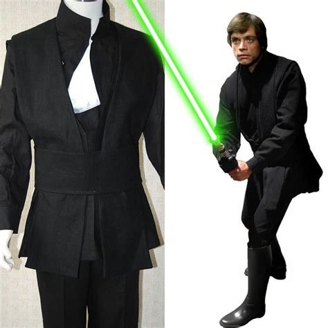 star wars return   jedi luke skywalker black uniform outfit cosplay costume ebay luke